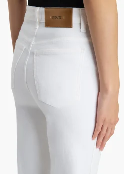 KHAITE Abigail-Abigail Stretch Jean in White