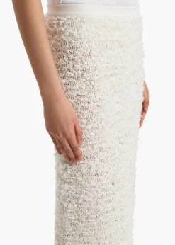 Khaite Knitwear|Skirts & Shorts-Adela Skirt in Ivory