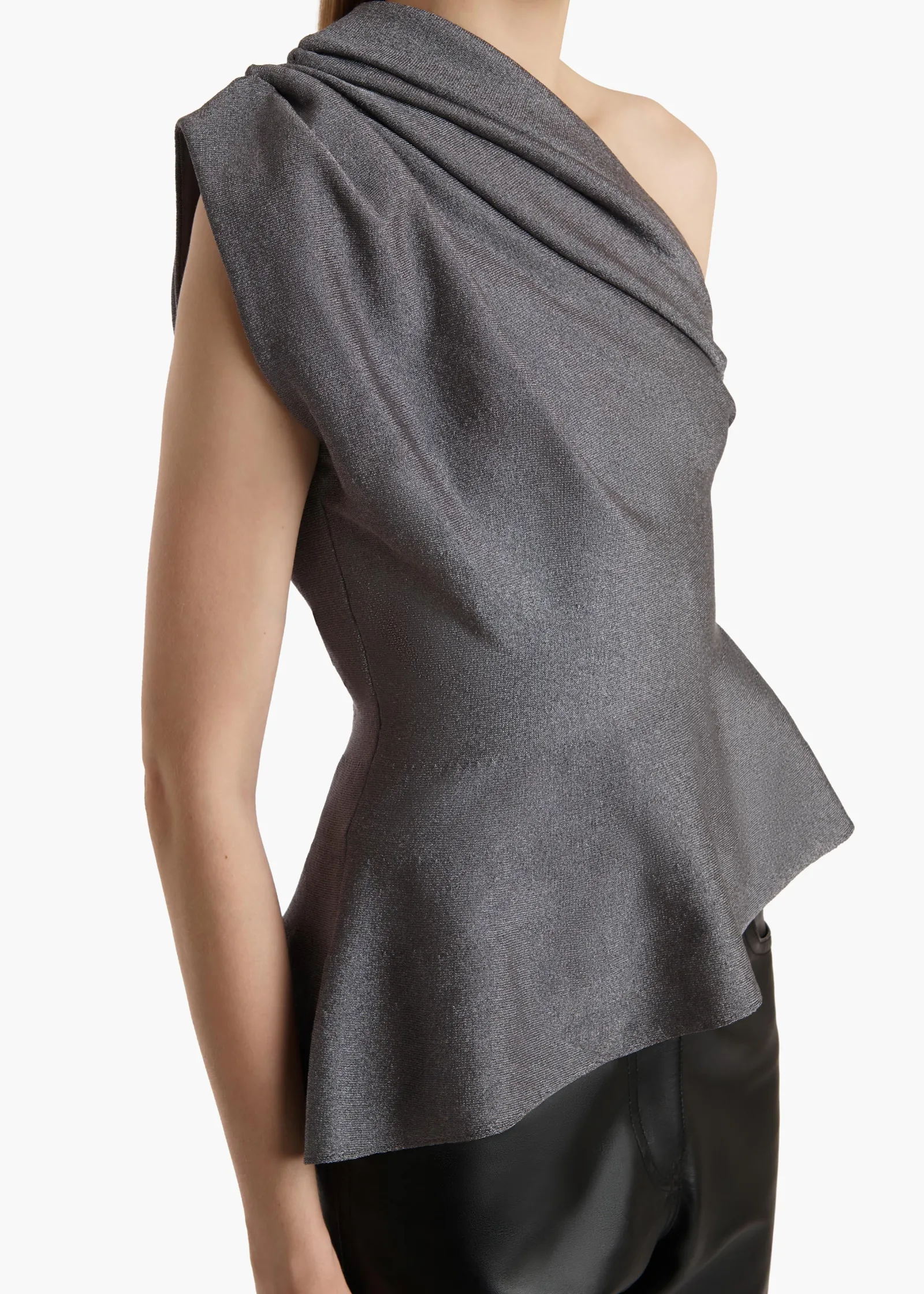 Khaite Shirts & Tops-Aimee Top in Gunmetal
