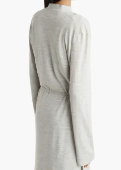 Khaite Knitwear-Alek Cardigan in Cloud