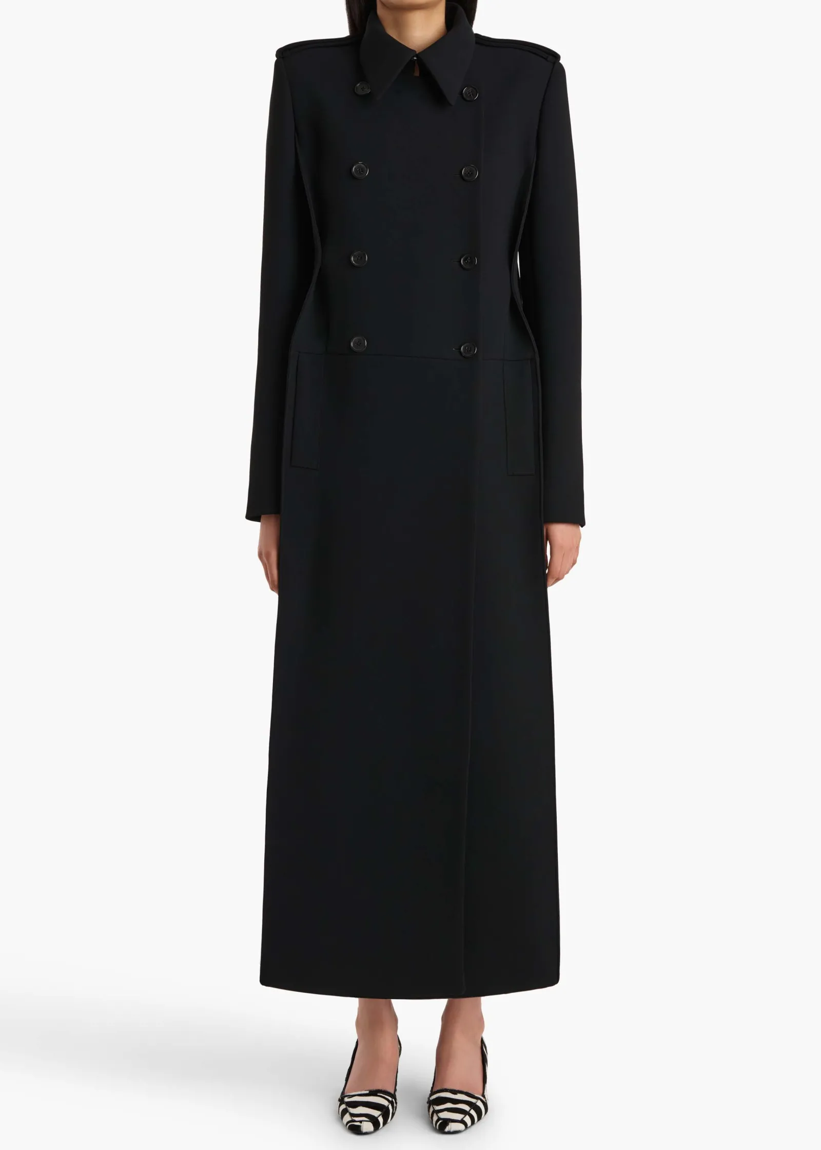 Khaite Outerwear & Coats-Alton Coat in Black
