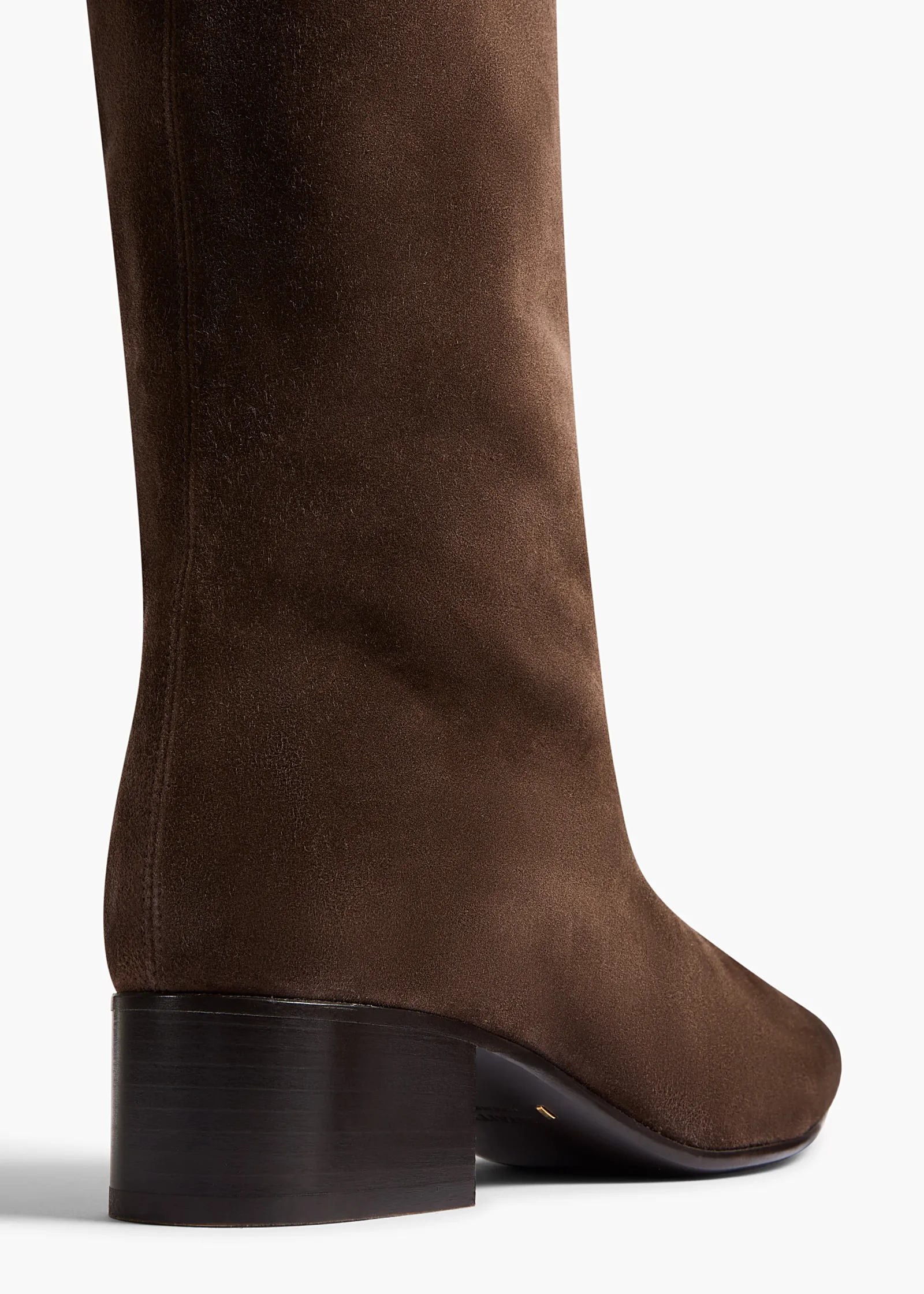 Khaite Boots-Andee Knee-High Boot in Ebano Suede