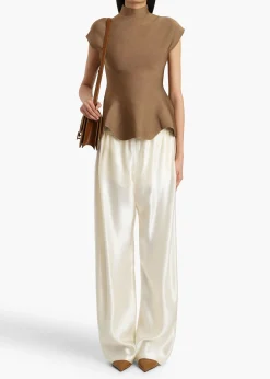 Khaite Shirts & Tops-Andra Top in Carob