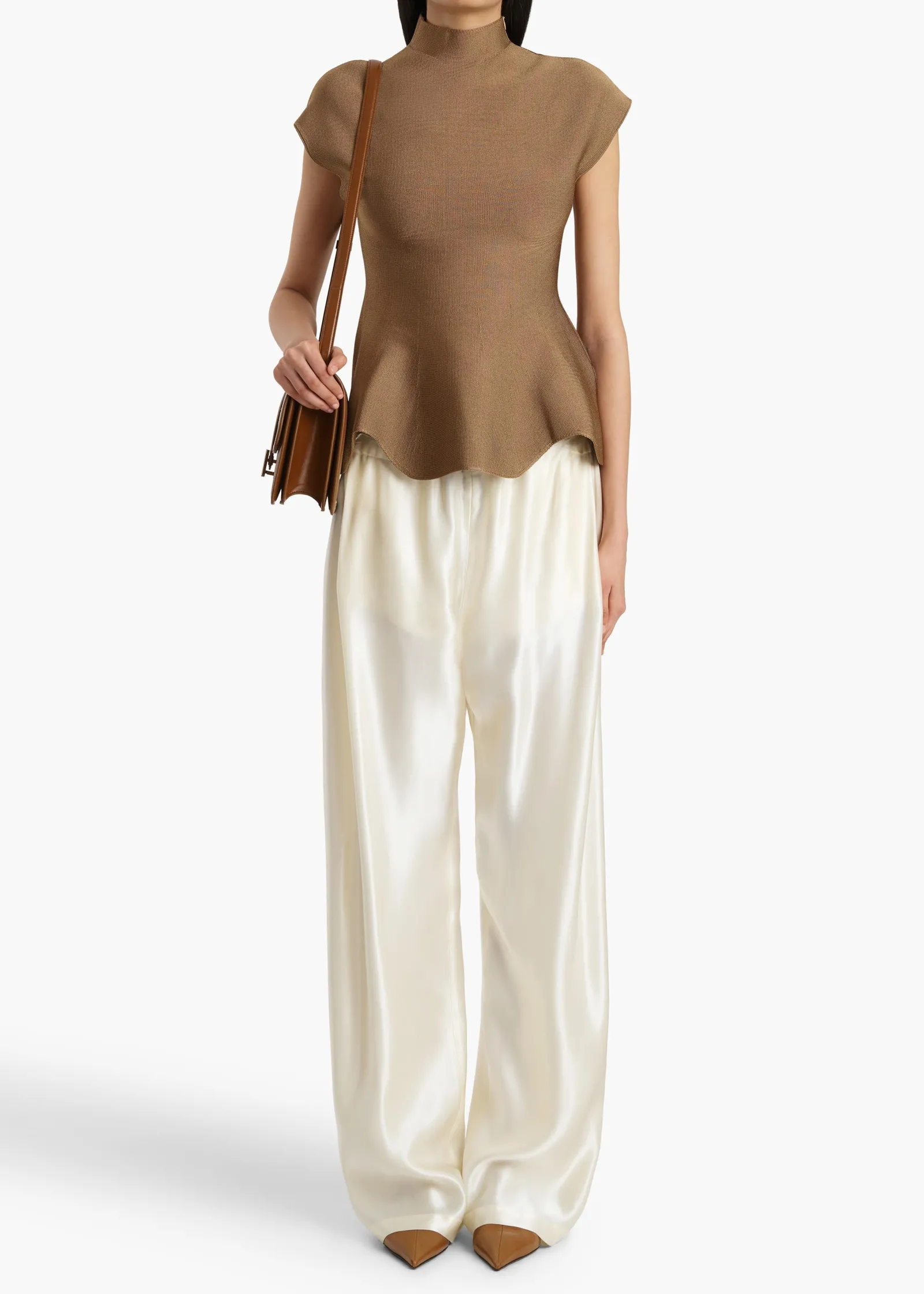 Khaite Shirts & Tops-Andra Top in Carob