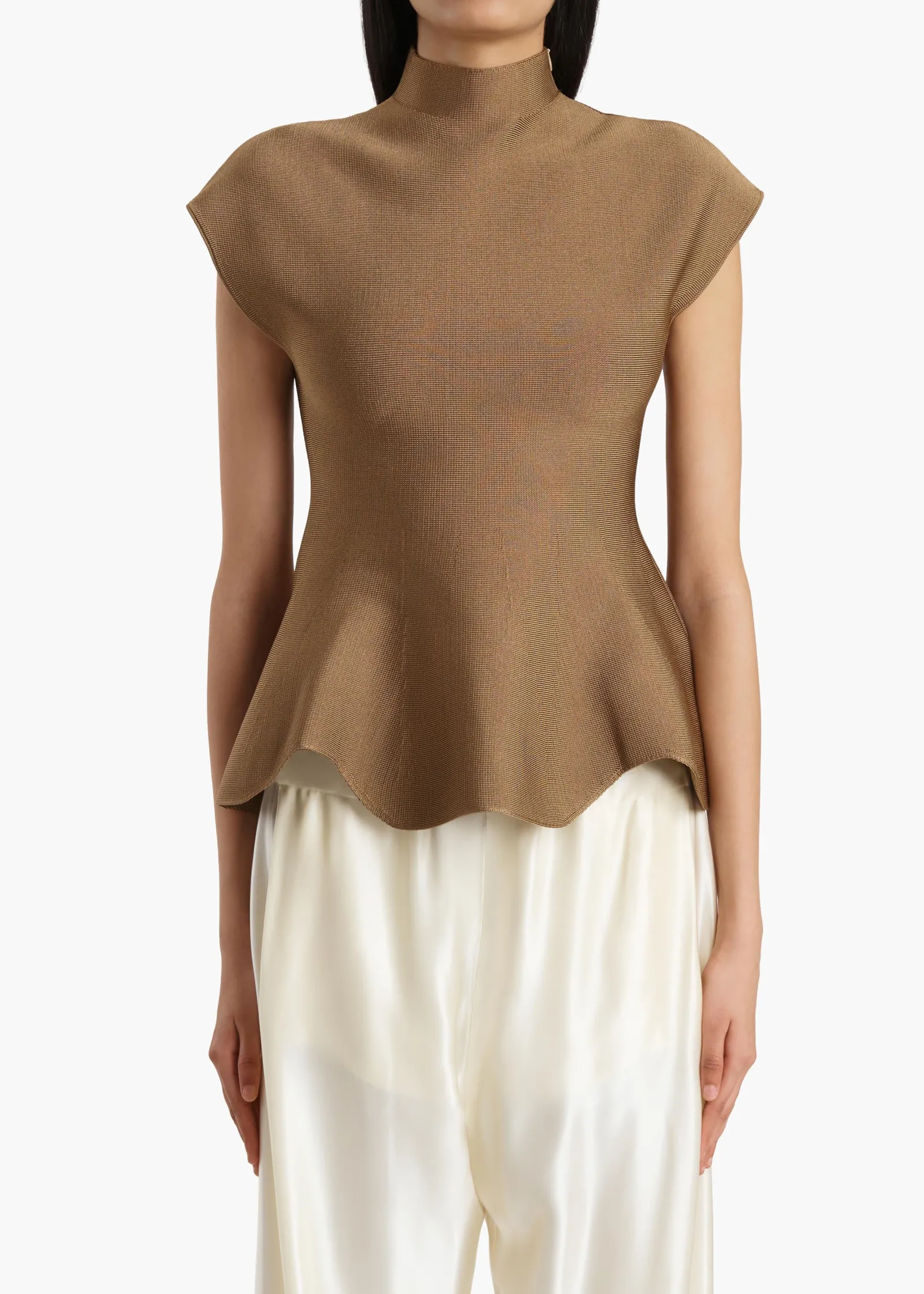 Khaite Shirts & Tops-Andra Top in Carob