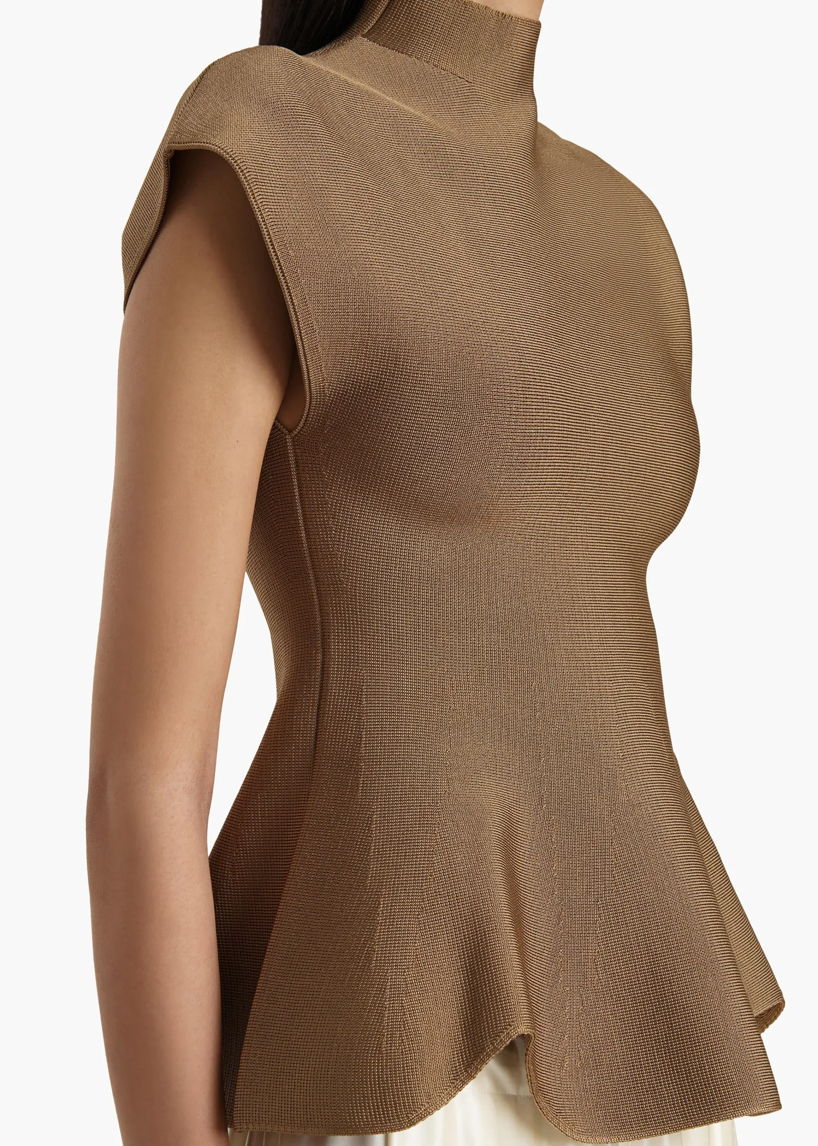 Khaite Shirts & Tops-Andra Top in Carob