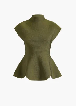 Khaite Shirts & Tops-Andra Top in Olive