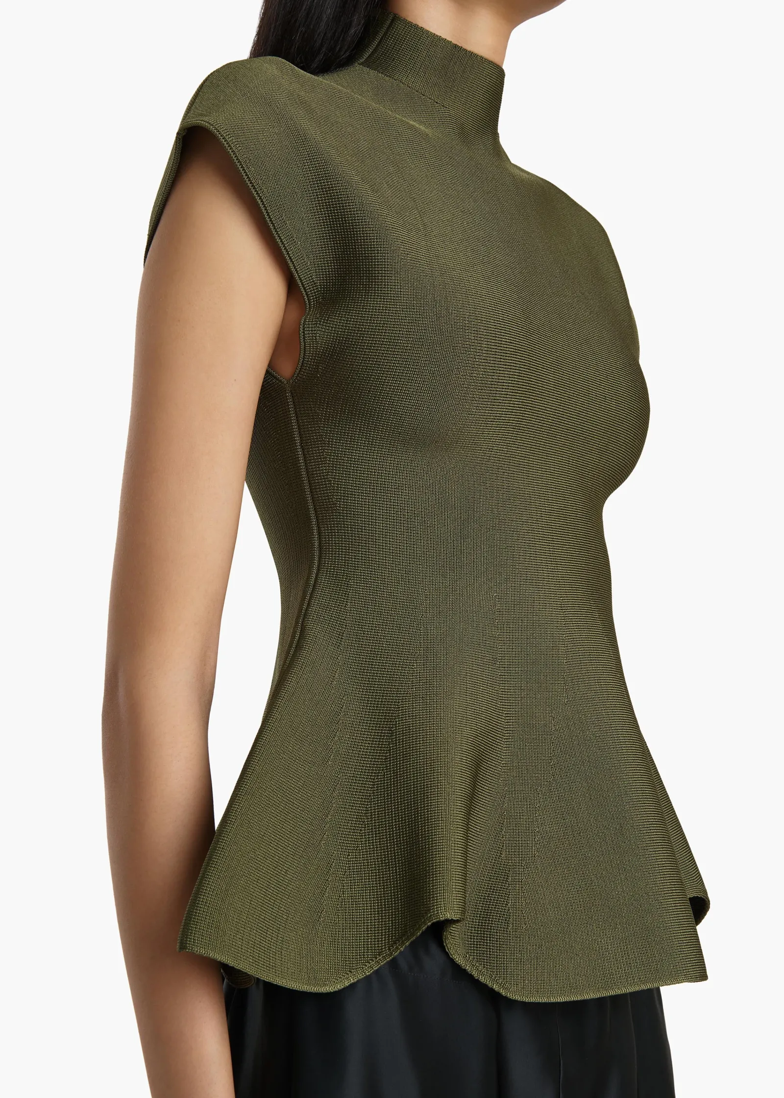 Khaite Shirts & Tops-Andra Top in Olive