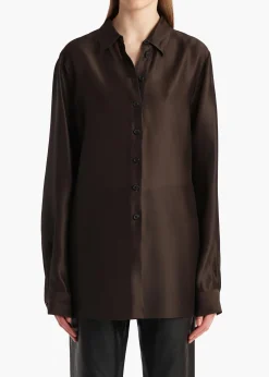 Khaite Shirts & Tops-Auryn Top in Bark