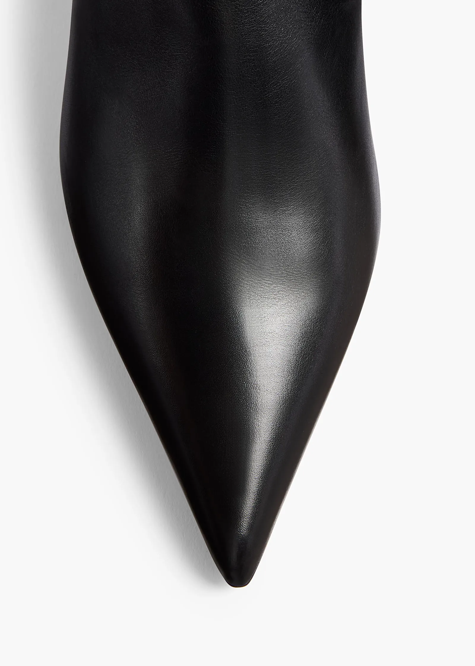Khaite Boots-Bella Ankle Boot in Black Leather