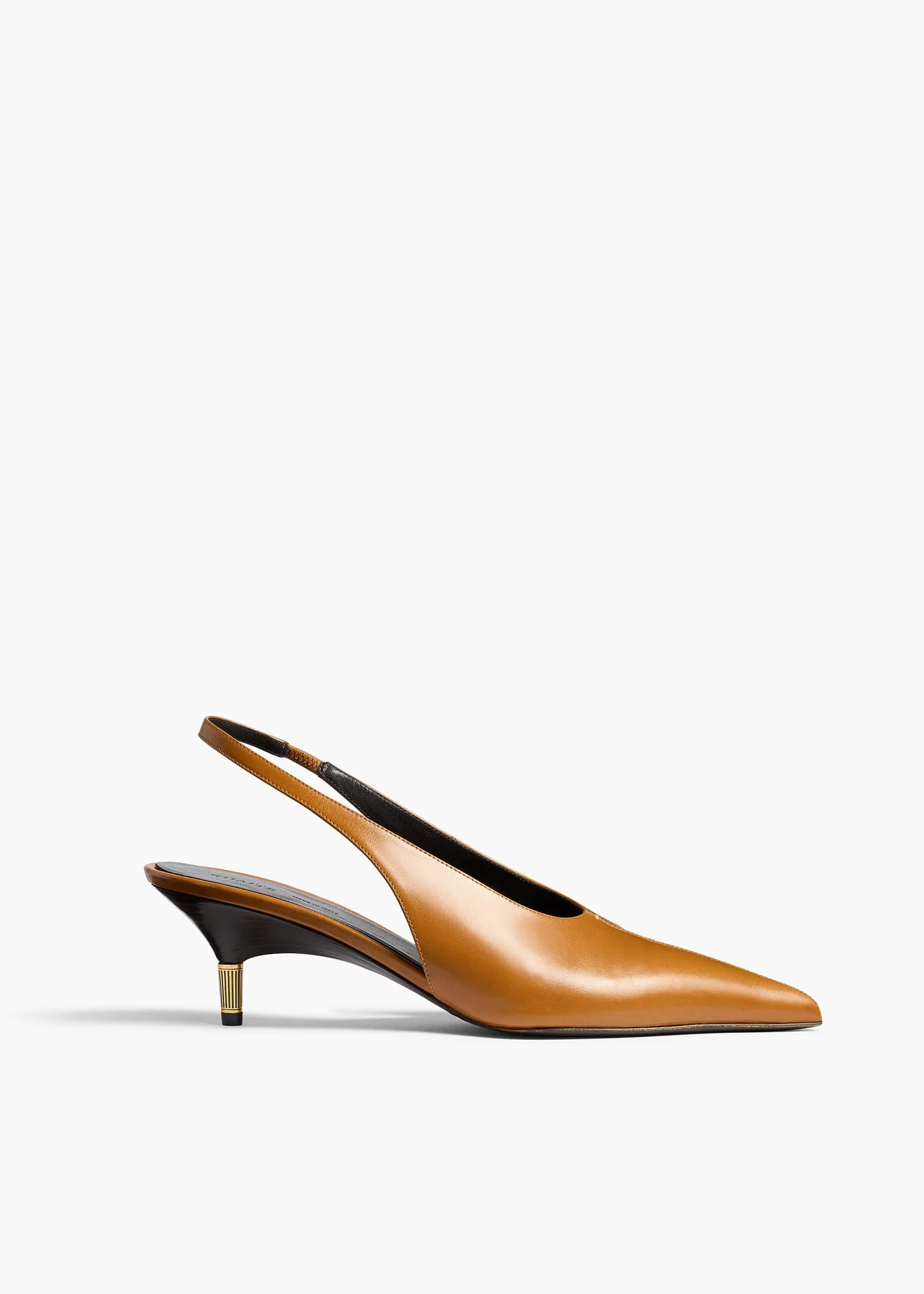 Khaite Pumps-Bella Low Pump in Cuoio Glazed Leather