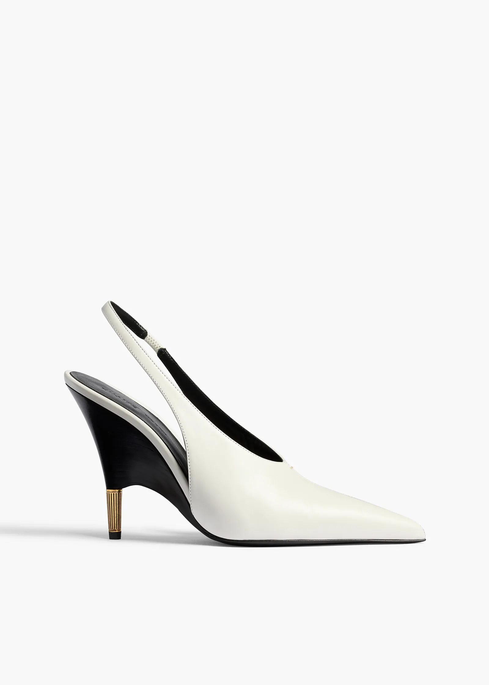 Khaite Pumps-Bella Pump in Chalk Glazed Leather