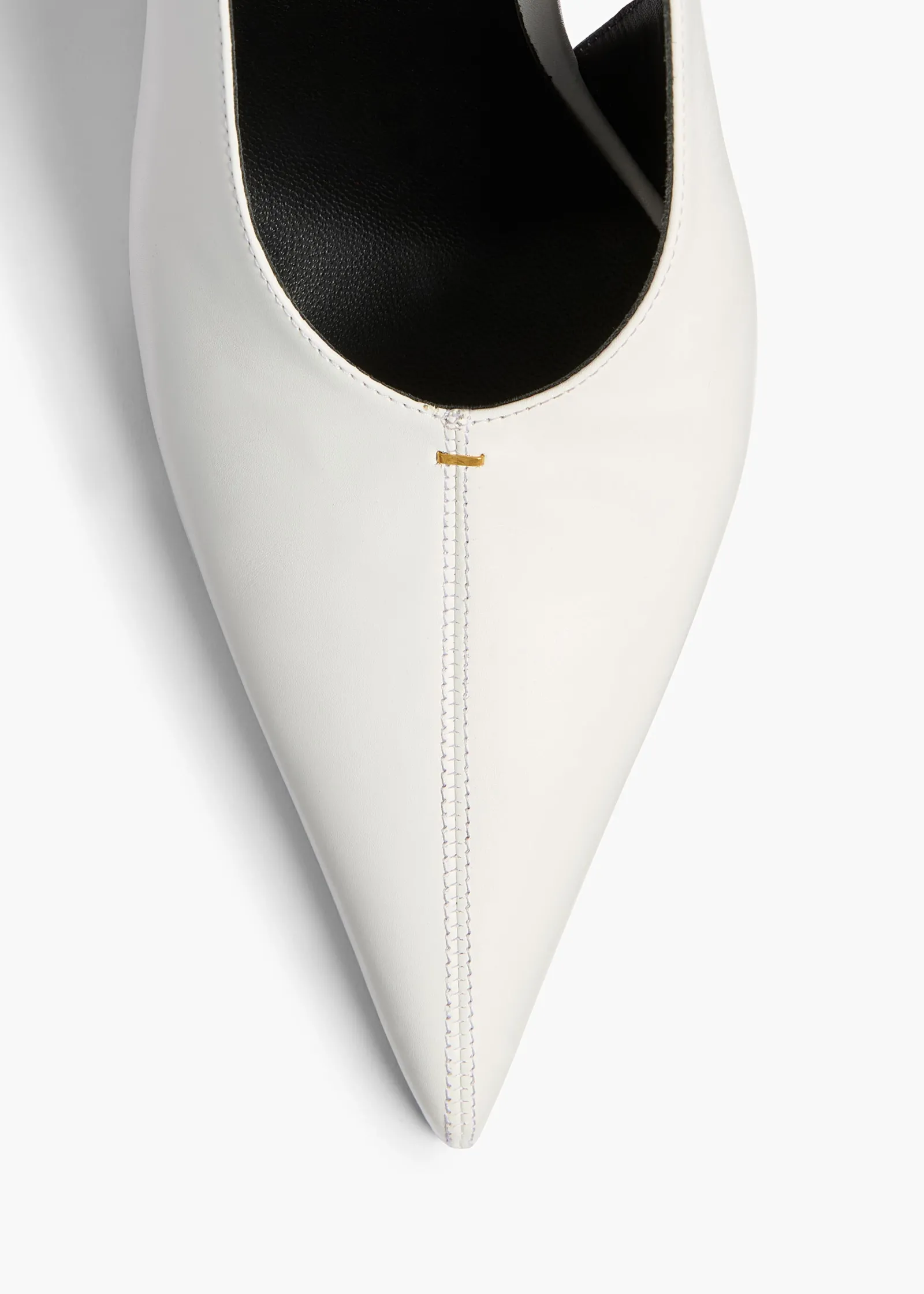 Khaite Pumps-Bella Pump in Chalk Glazed Leather