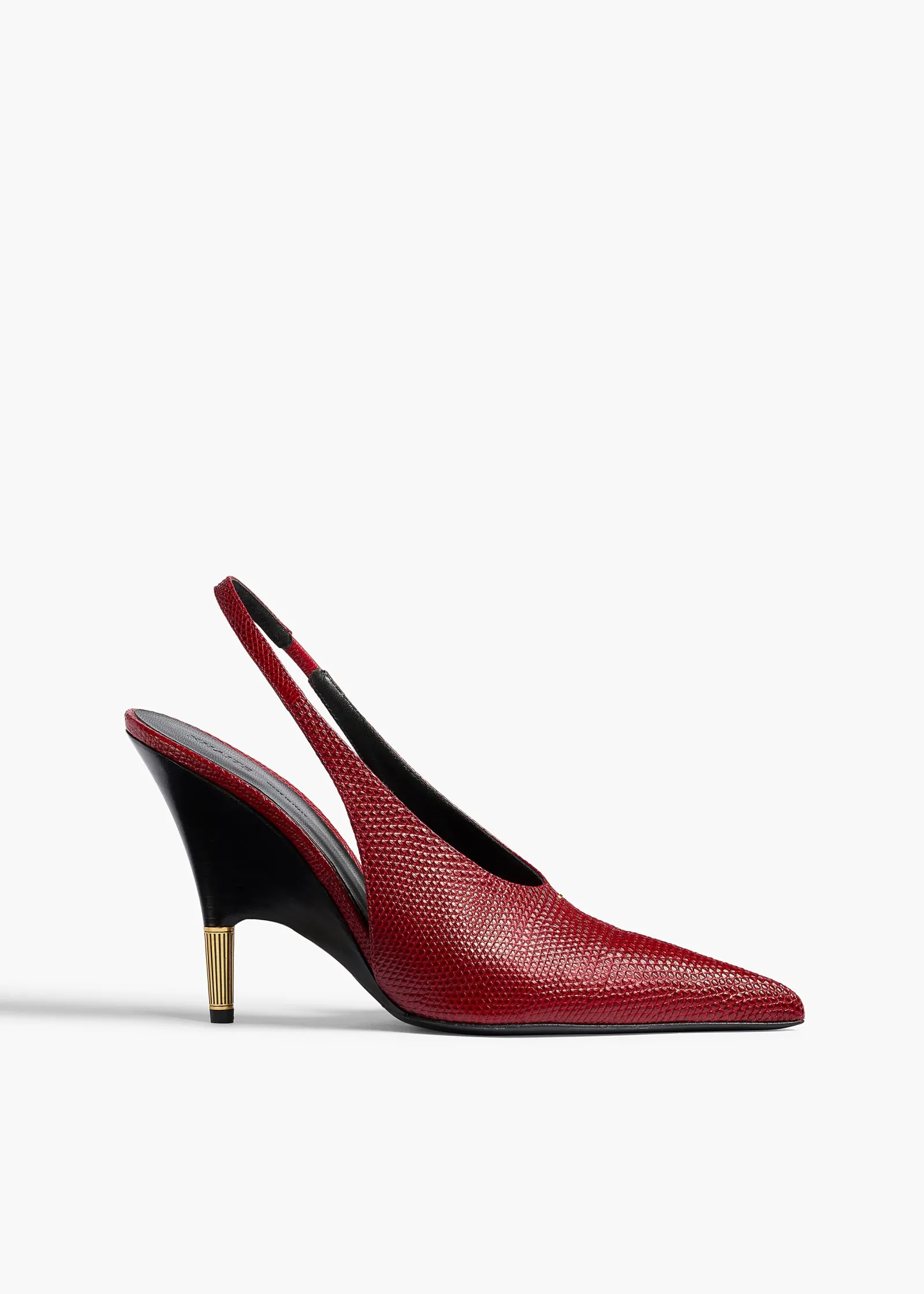 Khaite Pumps-Bella Pump in Ruby Lizard