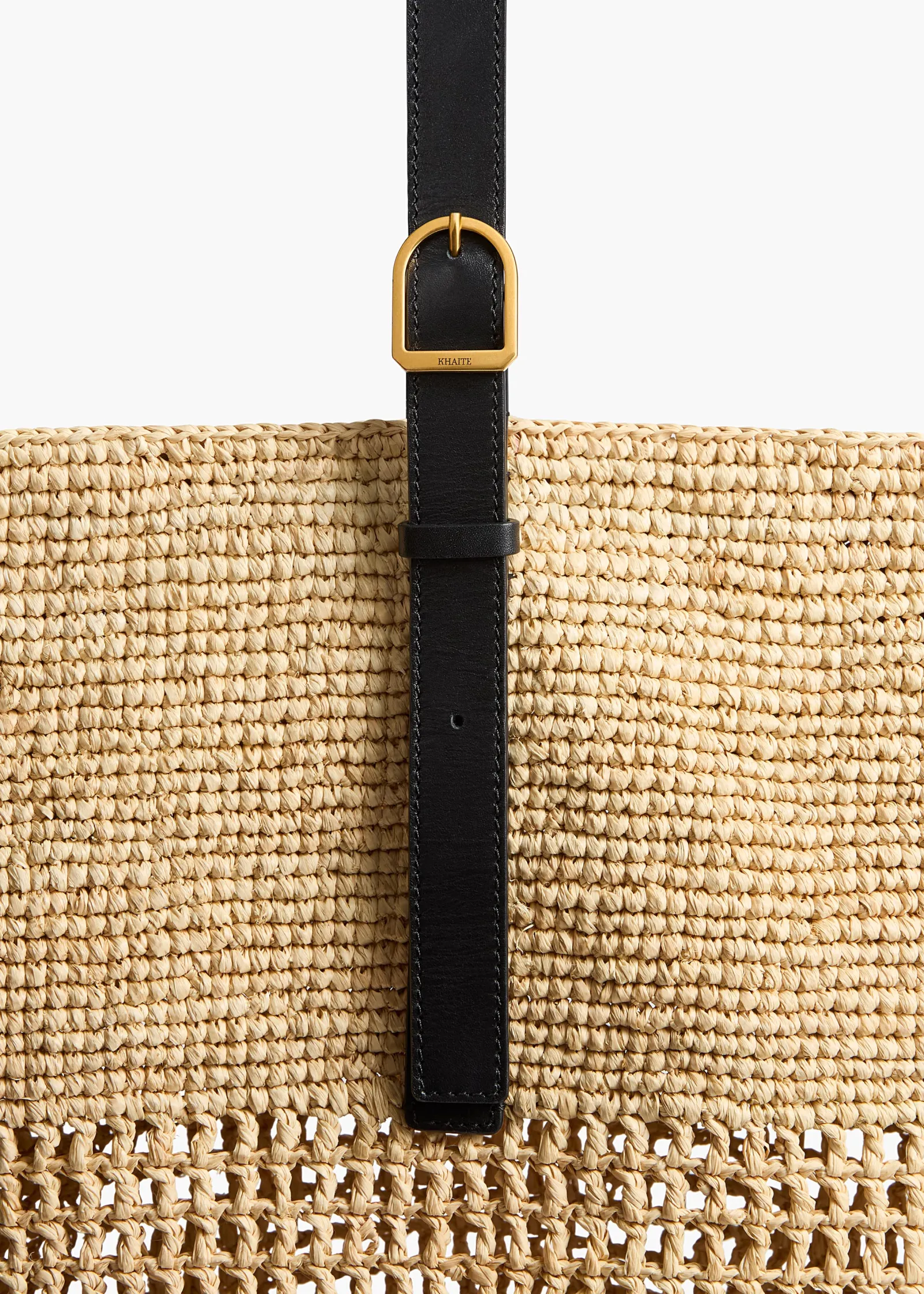 Khaite Totes-Billie Bucket Bag in Natural Raffia