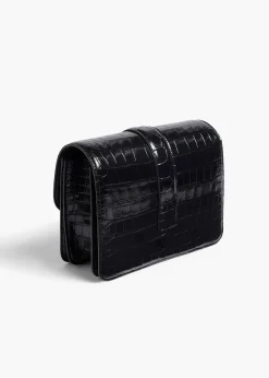 Khaite Crossbody Bags-Blake Crossbody Bag in Black Alligator