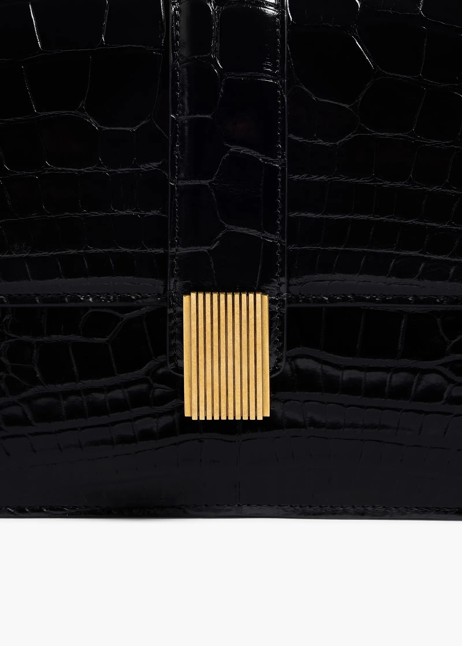 Khaite Crossbody Bags-Blake Crossbody Bag in Black Alligator