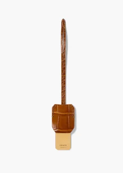 Khaite Crossbody Bags-Blake Crossbody Bag in Dark Honey Leather