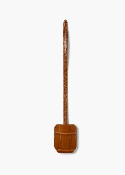 Khaite Crossbody Bags-Blake Crossbody Bag in Dark Honey Leather