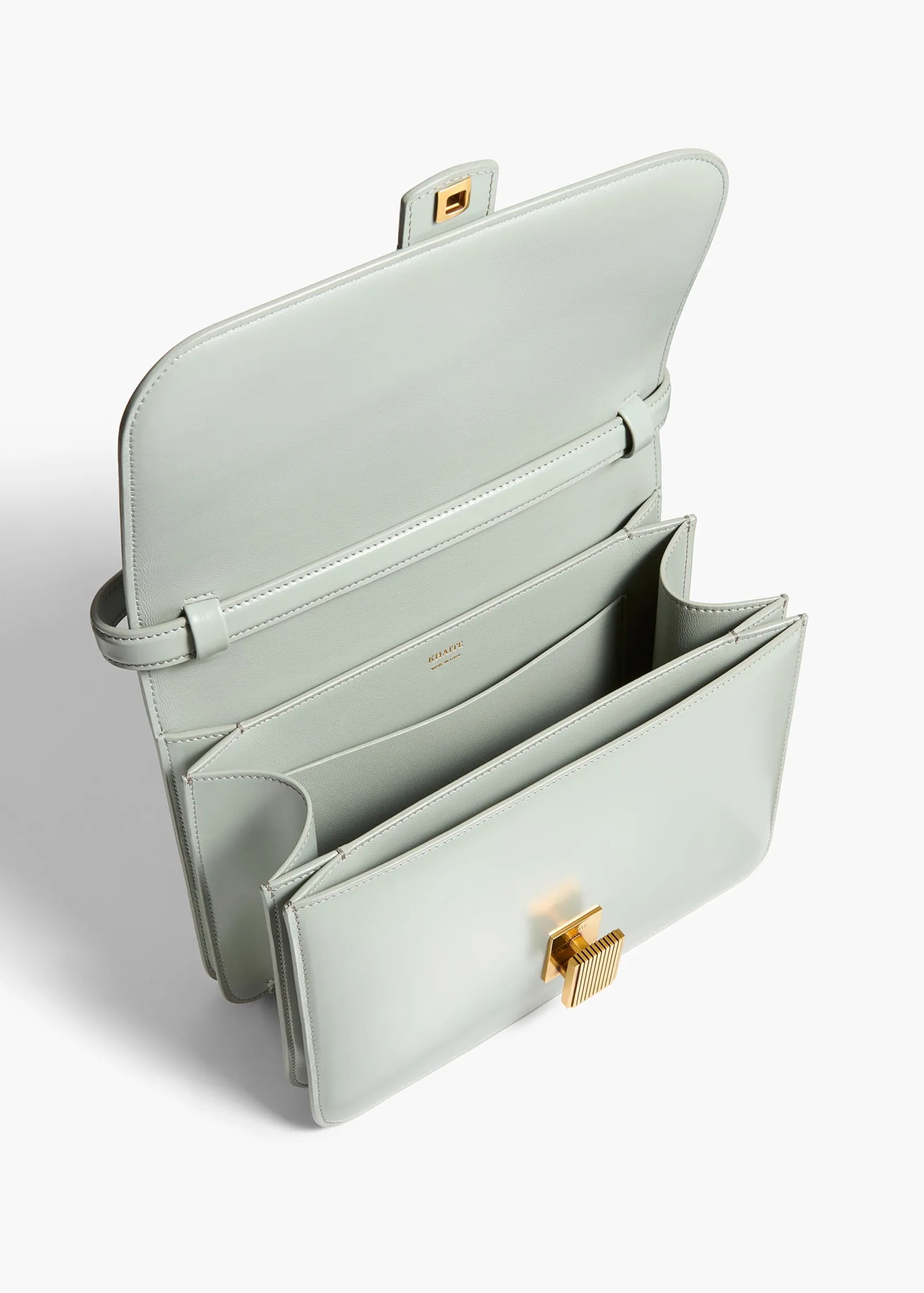 Khaite Crossbody Bags-Blake Crossbody Bag in Eucalyptus Leather
