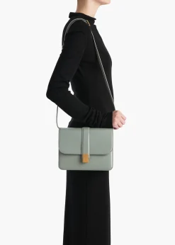 Khaite Crossbody Bags-Blake Crossbody Bag in Eucalyptus Leather