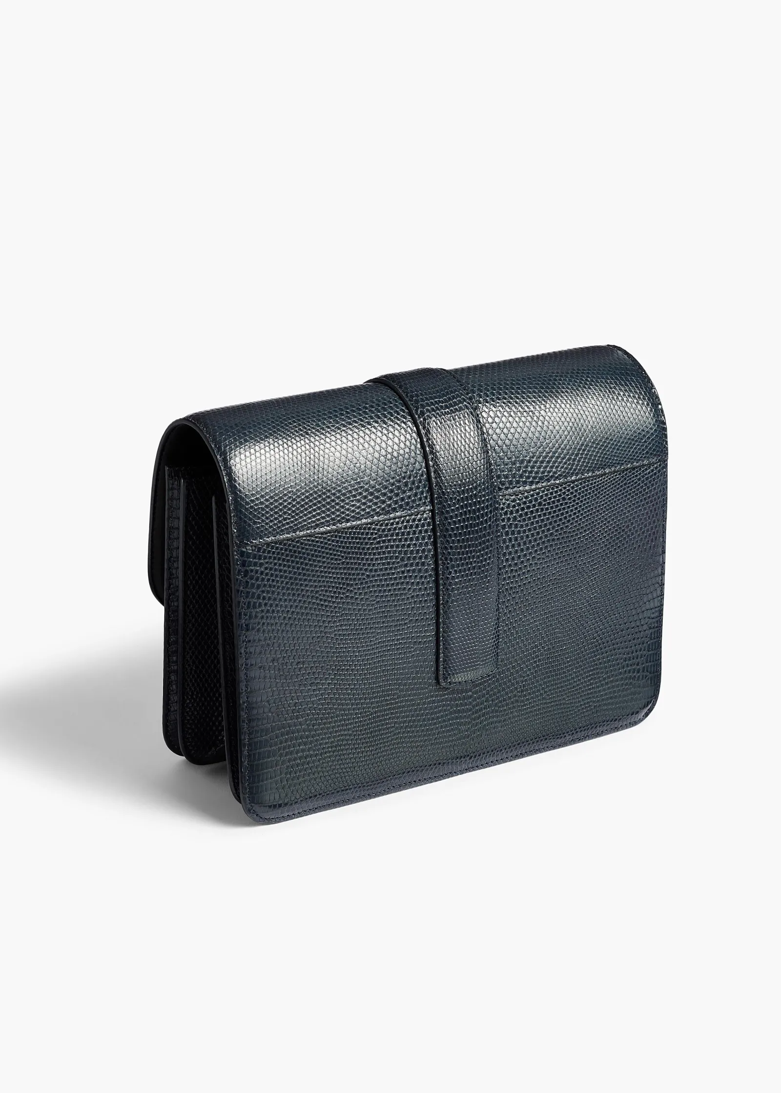 Khaite Crossbody Bags-Blake Crossbody Bag in Midnight Lizard