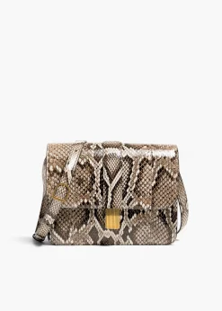 Khaite Crossbody Bags-Blake Crossbody Bag in Natural Python