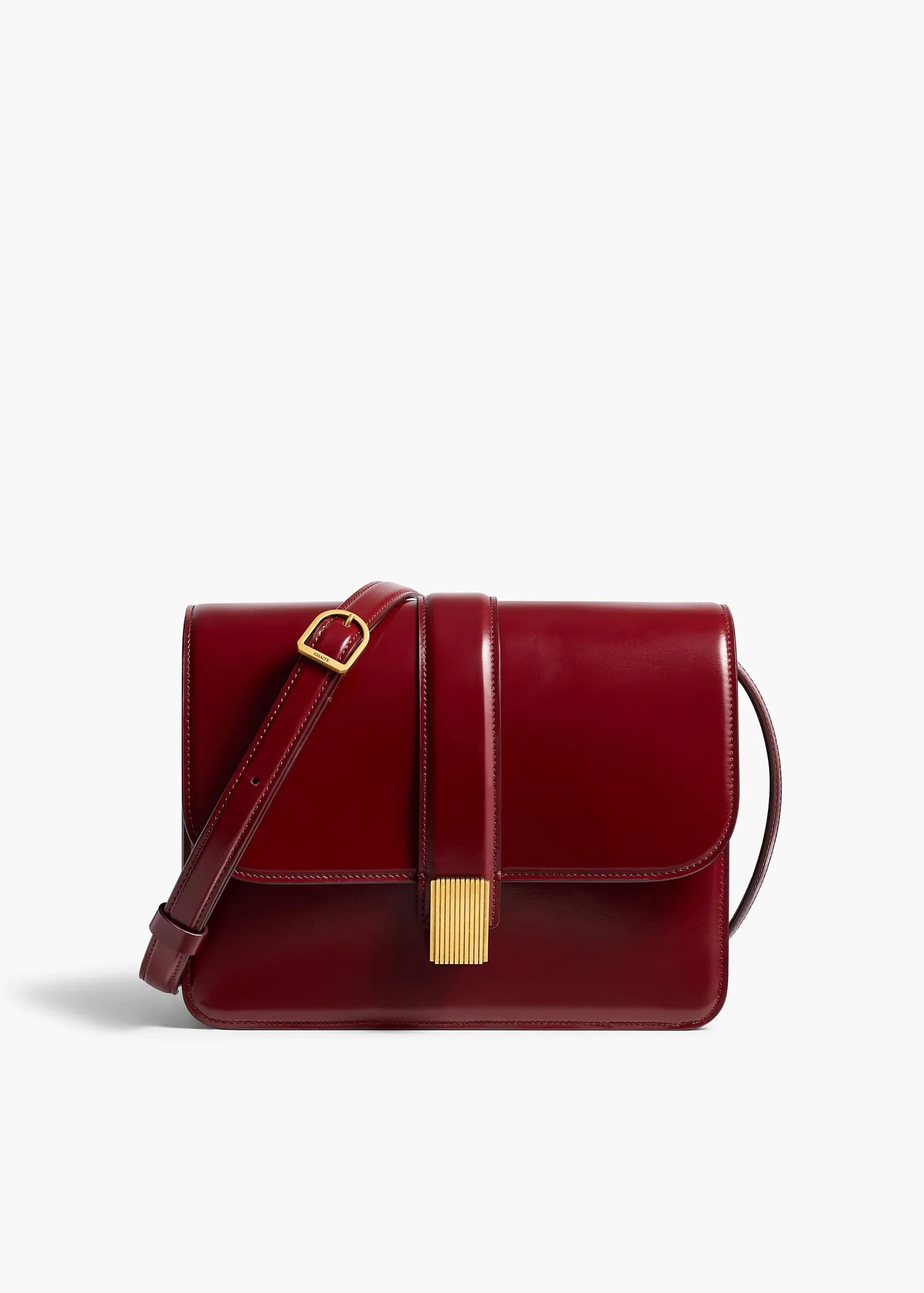 Khaite Crossbody Bags-Blake Crossbody Bag in Oxblood Leather