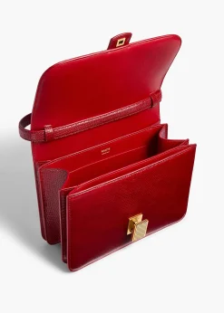 Khaite Crossbody Bags-Blake Crossbody Bag in Ruby Lizard