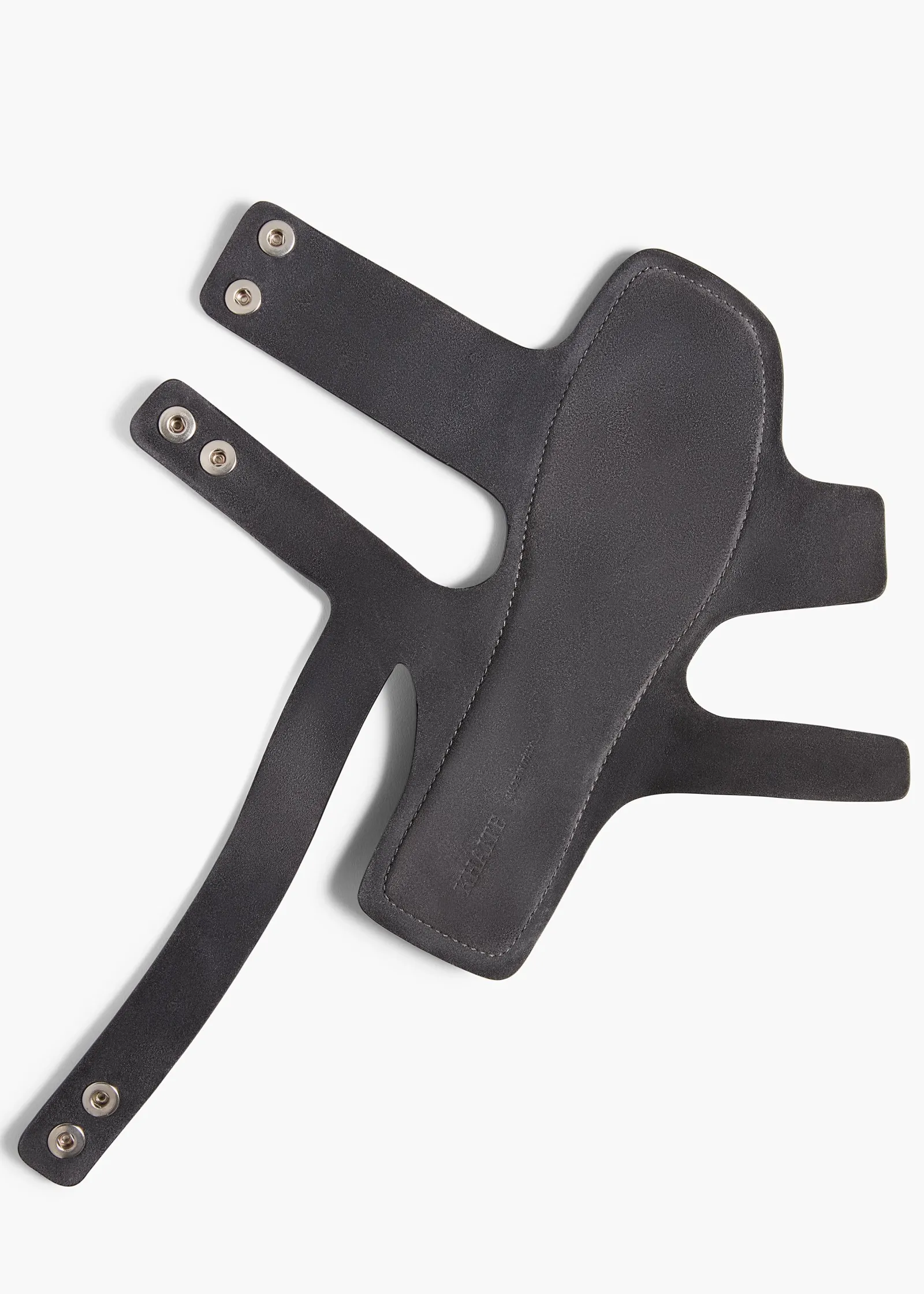 Khaite Sandals-Boden Sandal in Black Leather with Silver Studs