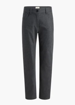 Khaite Leather|Pants-Callum Pant in Storm