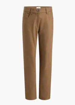 Khaite Leather|Pants-Callum Pant in Toffee