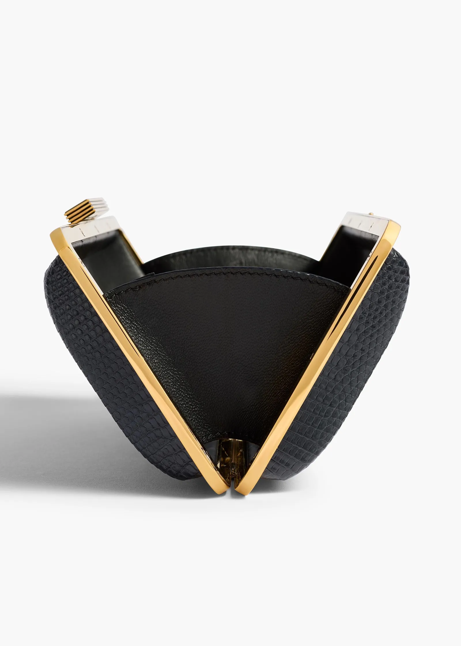 Khaite Evening-Casey Minaudiere in Midnight Lizard
