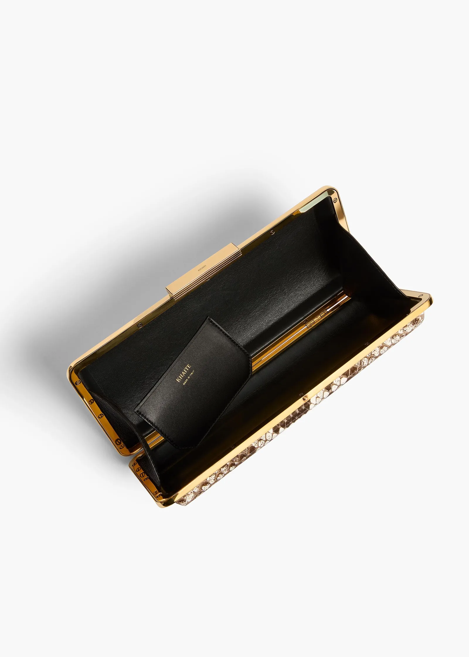 Khaite Evening-Casey Minaudiere in Natural Python