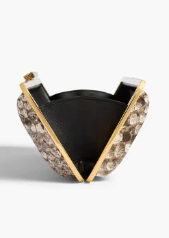 Khaite Evening-Casey Minaudiere in Natural Python