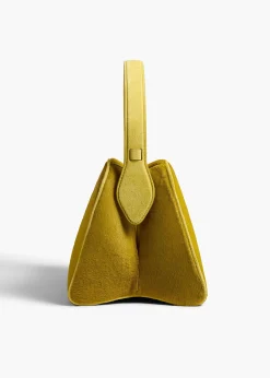 Khaite Top Handle-Cate Bag in Fern Haircalf
