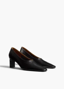 Khaite Pumps-Cecilia Pump in Black Leather