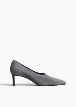Khaite Pumps-Cecilia Pump in Grey Suede