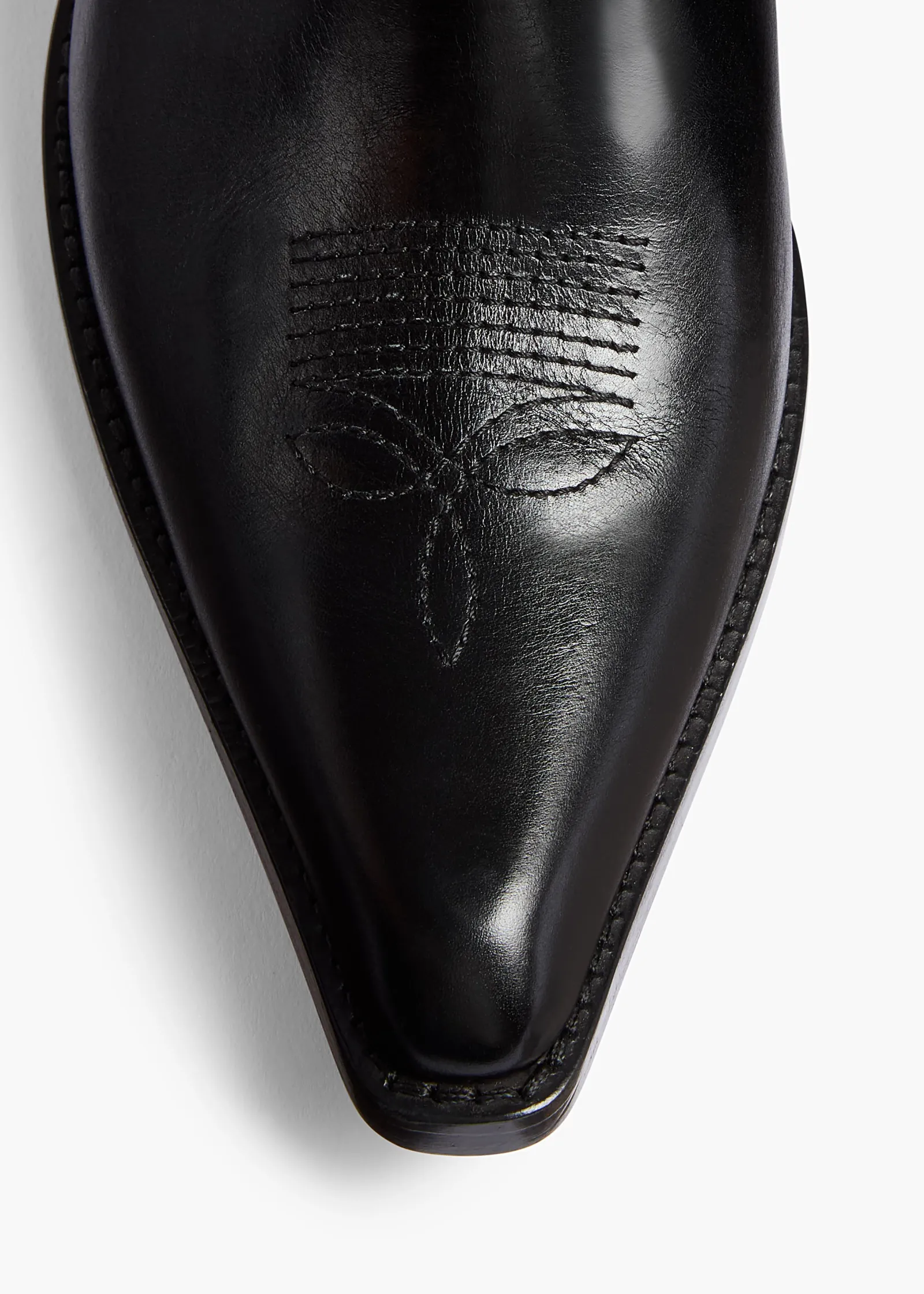 Khaite Boots-Clive Ankle Boot in Black Leather