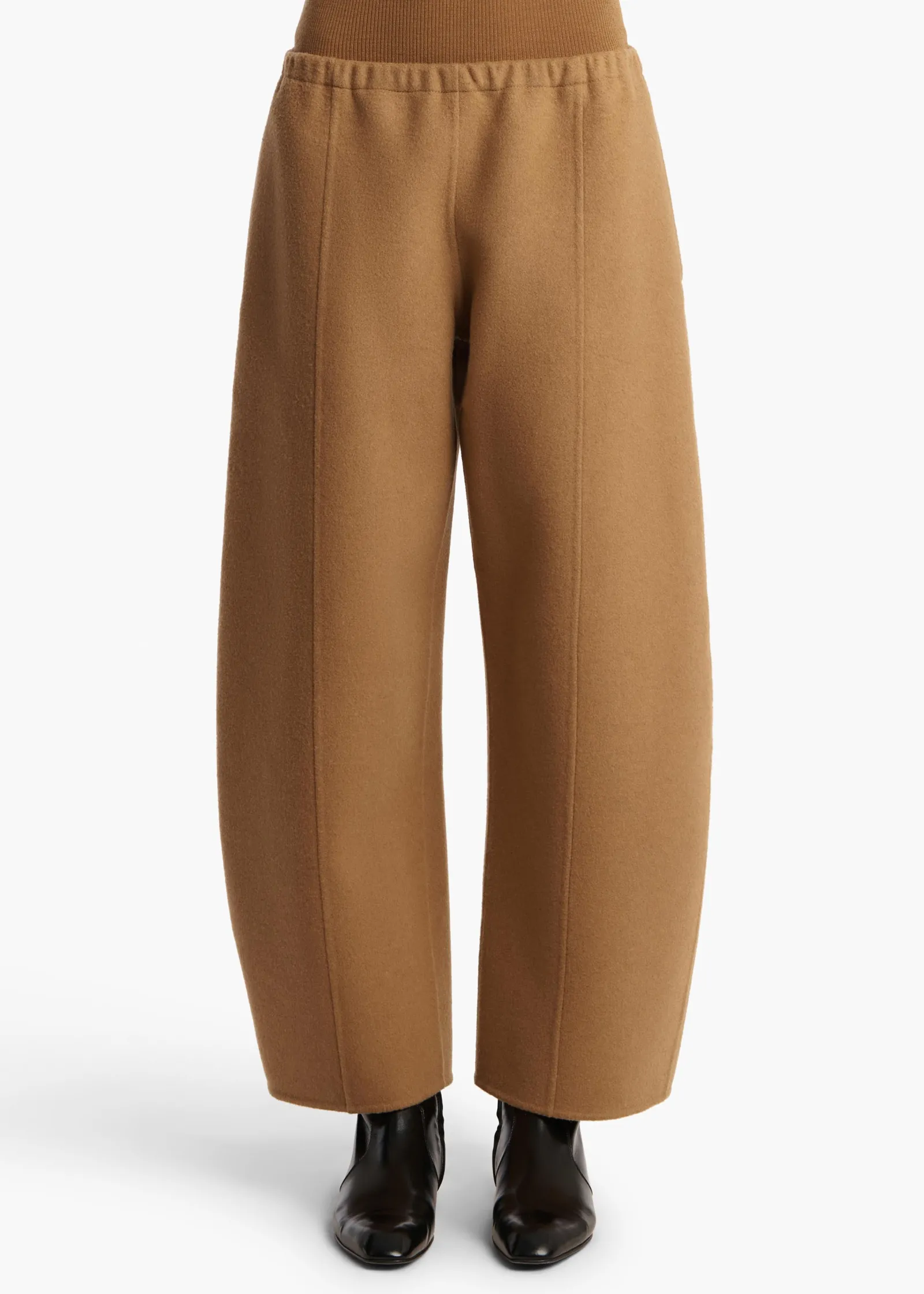 Khaite Leather|Pants-Clover Pant in Camel