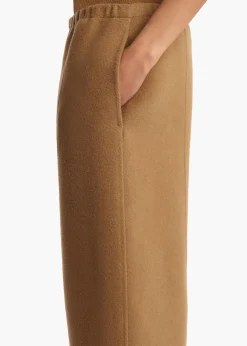 Khaite Leather|Pants-Clover Pant in Camel