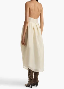 Khaite Dresses-Colette Dress in Pale Yellow