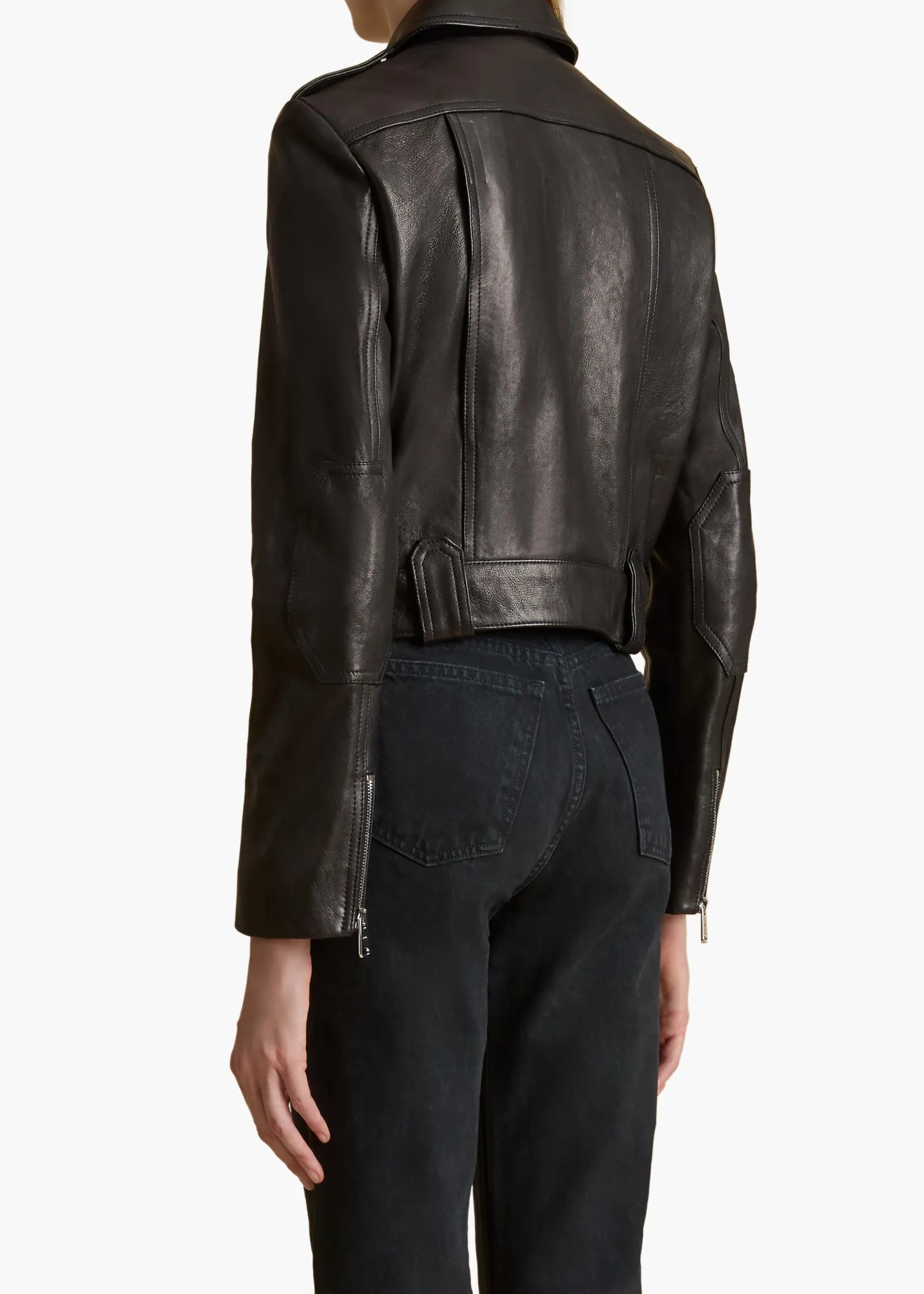 Khaite Leather|Jackets-Cordelia Jacket in Black Leather