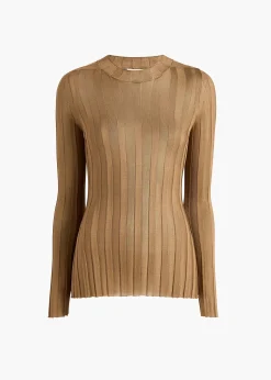 Khaite Shirts & Tops-Cosette Top in Carob