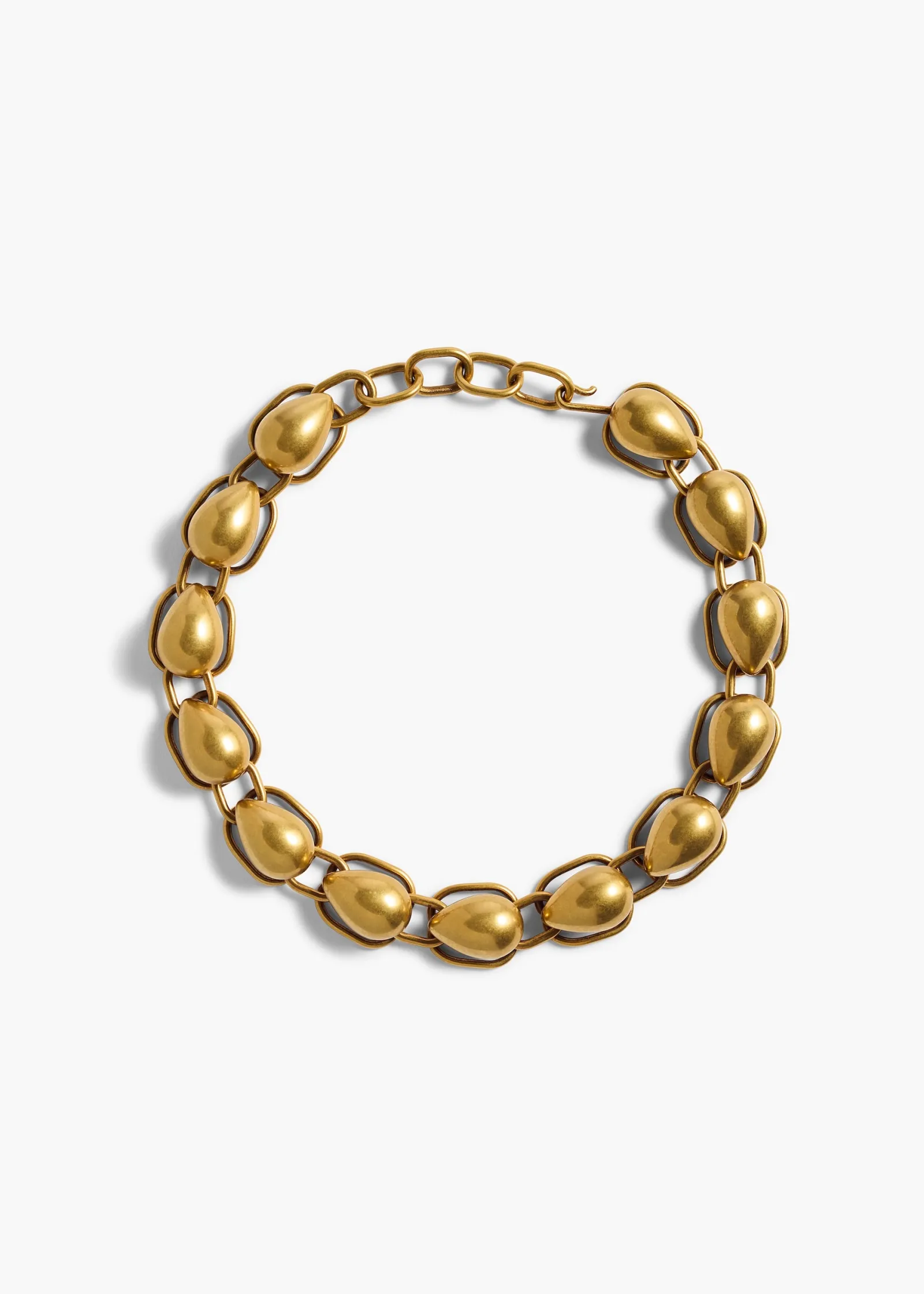 Khaite Jewelry-Cyclone Chain Necklace in Antique Gold