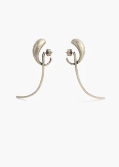 Khaite Jewelry-Cyclone Earrings in Antique Silver