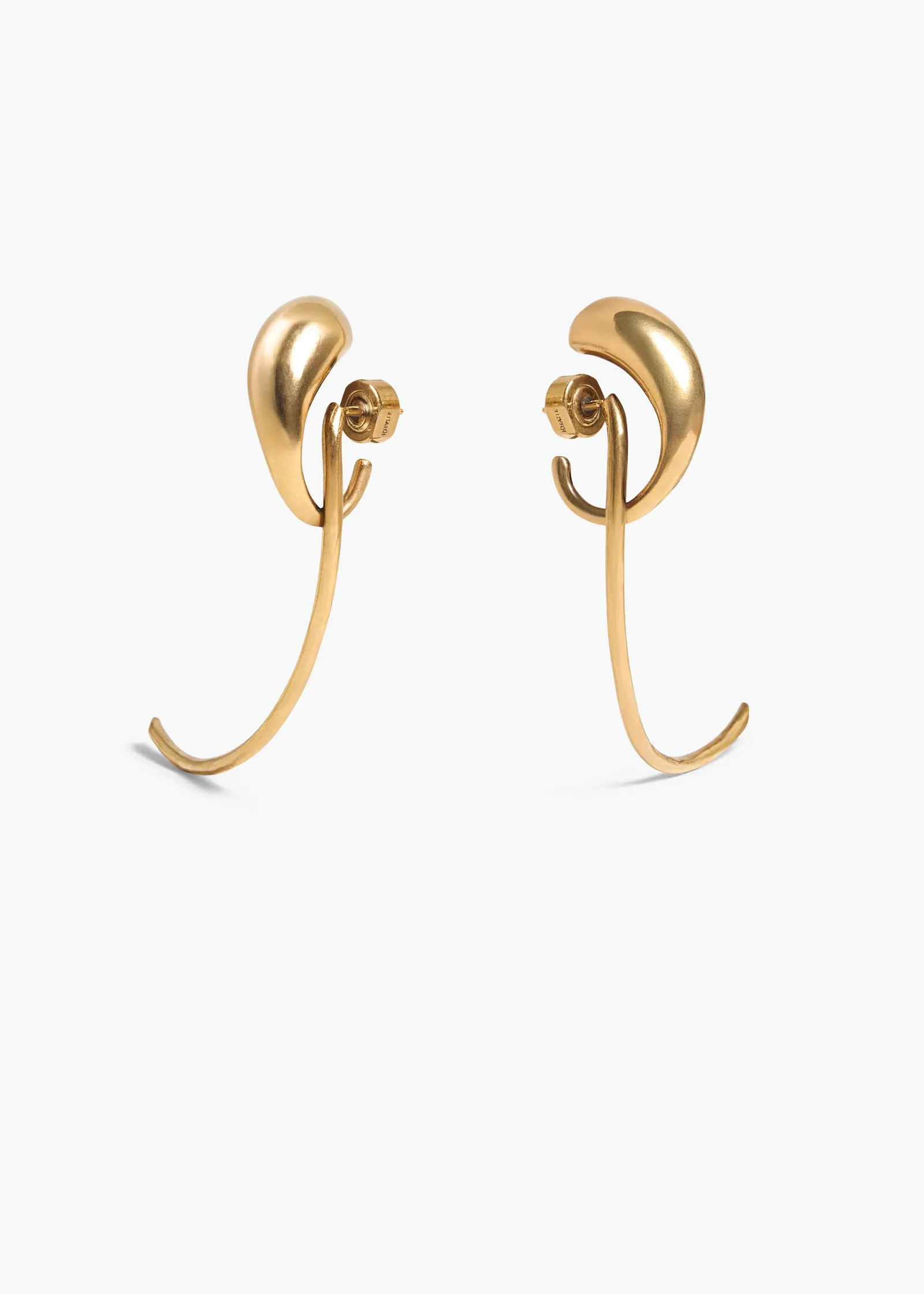 Khaite Jewelry-Cyclone Earrings in Antique Gold