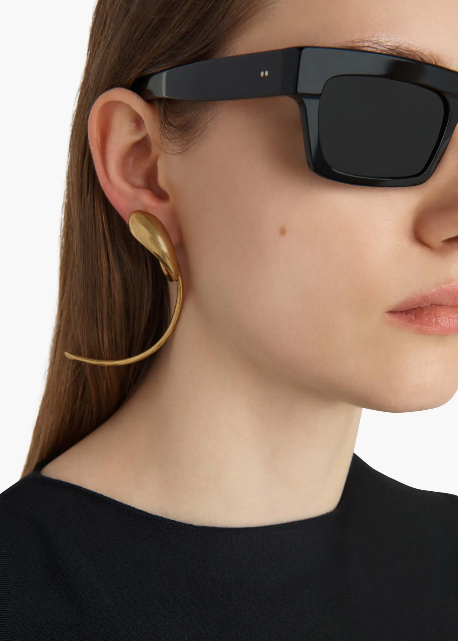 Khaite Jewelry-Cyclone Earrings in Antique Gold