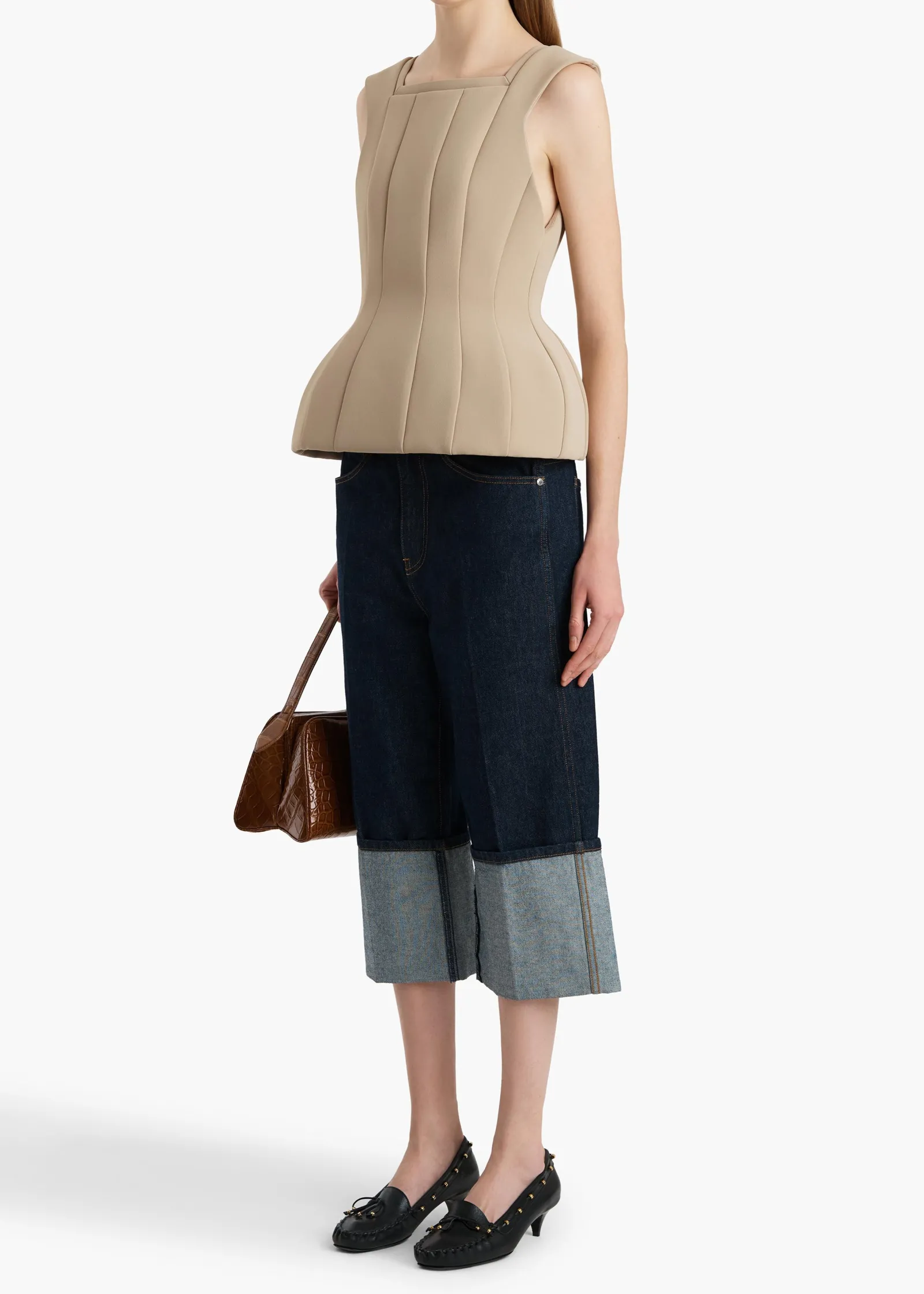 Khaite Shirts & Tops-Dani Top in Tea Stain
