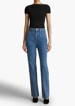 Khaite Danielle-Danielle Stretch Jean in Boone